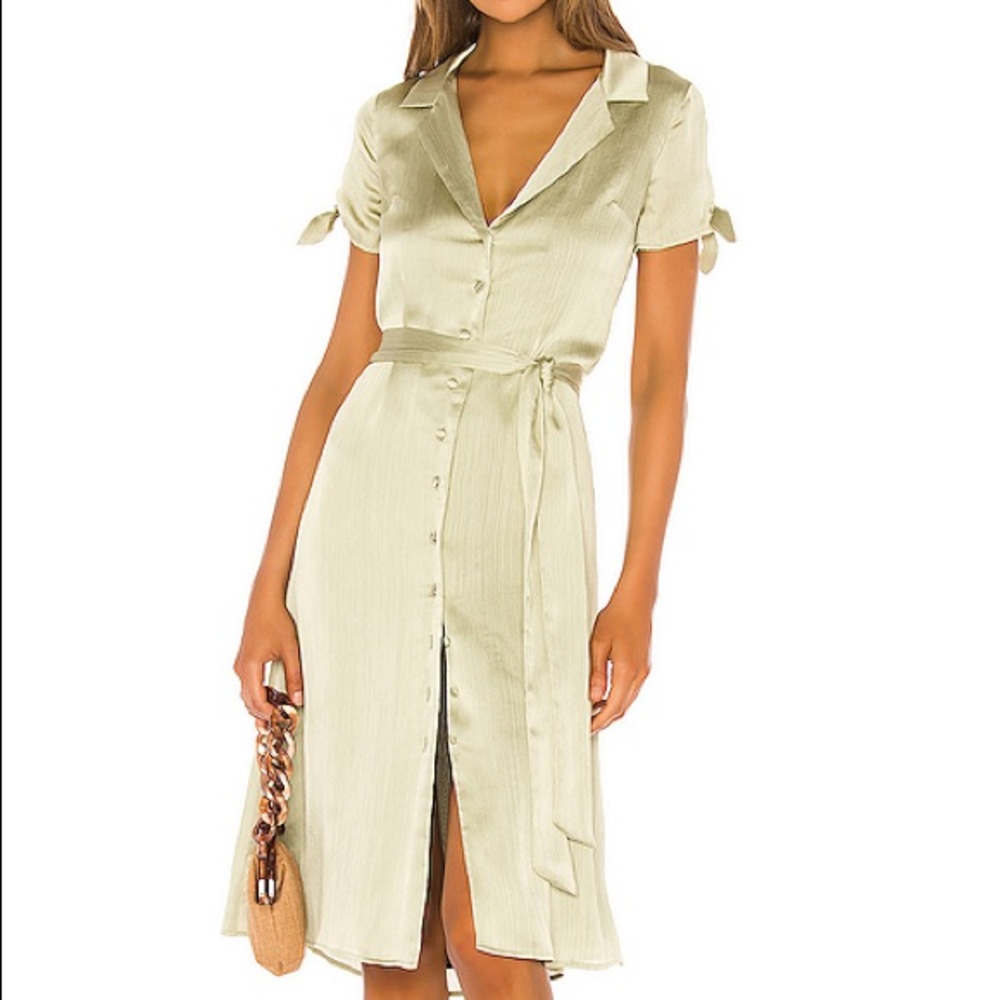 Privacy Please Sage Midi Dress